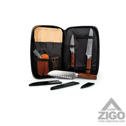 ست چاقو و تخته برش جی اس آی GSI OUTDOORS RAKAU کد 90106