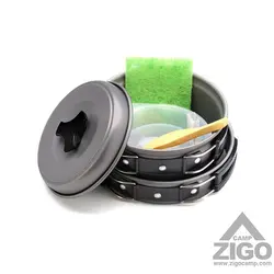ظروف غذاخوری کوهنوردی Cooking Set مدل SY-200