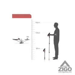 عصای کوهنوردی نیچرهایک مدل NH17D006-D