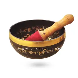 کاسه تبتی دستساز اصل هندی : قطر 18 سانتی متر