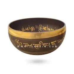 کاسه تبتی دستساز اصل هندی : قطر 18 سانتی متر