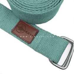 کمربند نخی حرفه ای مخصوص يوگا : سبزآبی