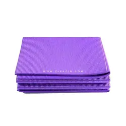 مت یوگا و پیلاتس (PVC) تاشو : بنفش + کاور رایگان