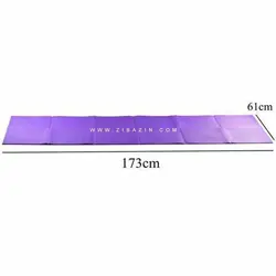 مت یوگا و پیلاتس (PVC) تاشو : بنفش + کاور رایگان