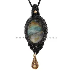 آویز دستساز سنگ لابرادوریت