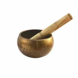 کاسه تبتی (مرتعش) هندی چکش خورده : قطر دهانه ۹ سانت