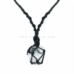 آویز دستساز سنگ کریستال کوارتز برزیل