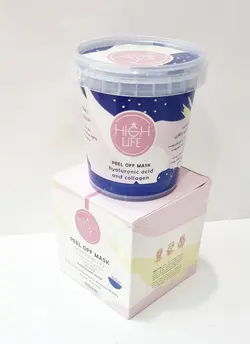 ماسک پودری هیدروژلی عصاره هیالورونیک اسید و کلاژن هایلایف