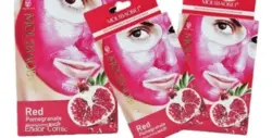 ماسک ژله ای و مایع انار  red pomegranate mask