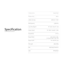 پاور بانک جووی مدل JP312 ظرفیت 20000 میلی آمپرساعت