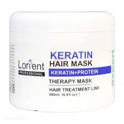 ماسک مو کراتینه لورینت LORIENT حاوی پروتیین حجم 500 میلی لیتر