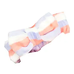هدبند دخترانه فانتزی حوله ای طرح پاپیون رنگ الف 3