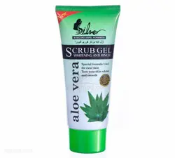 ژل اسکرب لایه بردار پوست سیلور عصاره آلوئه ورا وزن 100 گرم