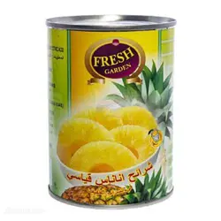 کمپوت آناناس حلقه ای Fresh Garden وزن 565 گرم