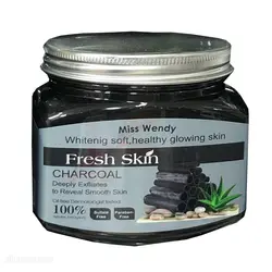 اسکراب سفید کننده و اب رسان صورت و بدن Miss Wendy مدل زغال 350 میلی لیتر
