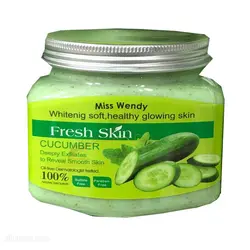 اسکراب سفید کننده و اب رسان صورت و بدن Miss Wendy مدل خیار 350 میلی لیتر