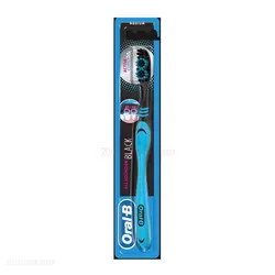 مسواک OralB مدل ALLROUNDER BLACK با برس متوسط MEDIUM آبی