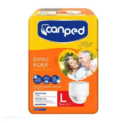 پوشک بزرگسال جان پد conped سایز بزرگ Large بسته 8 عددی