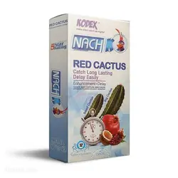 کاندوم ناچ کدکس NACH KODEX مدل RED CACTUS بسته 12 عددی