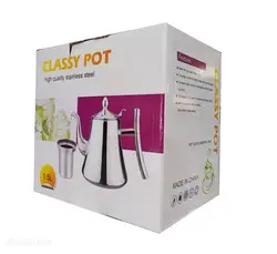 قوری استیل ظرفیت 1.5 لیتری طرح کلاسیک CLASSY POT