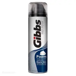 فوم اصلاح مردانه گیبس Gibbs مدل Regular حجم 200 میل
