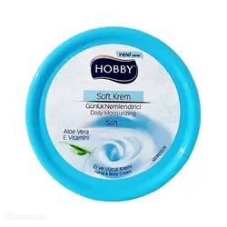 کرم مرطوب کننده هوبی HOBBY عصاره آلوئه ورا و ویتامین E حجم 300 میل
