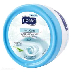 کرم مرطوب کننده هوبی HOBBY عصاره آلوئه ورا و ویتامین E حجم 300 میل