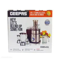 آبمیوه گیر 4 کاره جیپاس مدل GEEPAS GSB5451