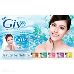 صابون جیو Giv آبی مدل GIV Beauty Soap بسته 4 عددی