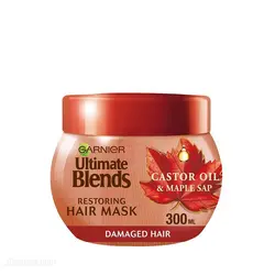ماسک مو گارنیه عصاره برگ درخت افرا و روغن کرچک حجم 300 میلی لیتر
