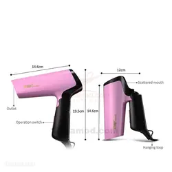 سشوار مسافرتی نیمه حرفه ای GW مدل GW-6600 - فروشگاه اینترنتی زیبا مد