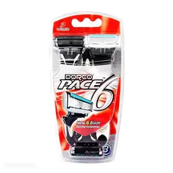 خود تراش 6 تیغ دورکو بسته 3 عددی