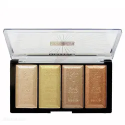 پالت ۴ رنگ هایلایتر کتان تلک مدل FINE GOLD شماره 2