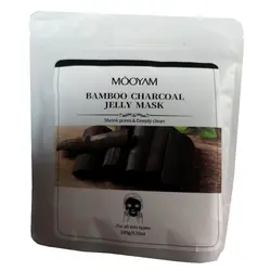 ماسک پودری جوانسازی MOOYAM عصاره زغال بامبو حجم 100 گرمی