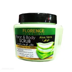 اسکراب صورت و بدن Florence عصاره آلوئه ورا 600 میلی لیتر