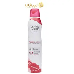اسپری بدن ضد تعریق گل رز وحشی و وانیل مدل Soft & Gentle
