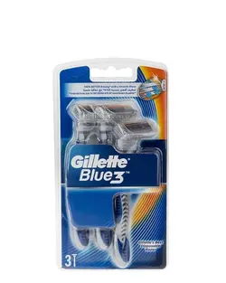 خودتراش ژیلت مدل Blue3 بسته 3 عددی