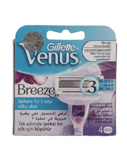 تیغ یدک 4 عددی ژیلت مدل venus Breeze
