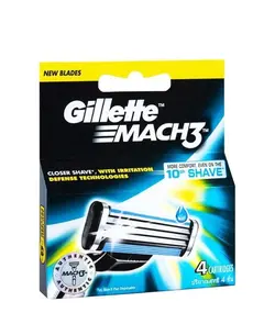 تیغ یدک ژیلت مدل Mach 3 بسته 4 عددی