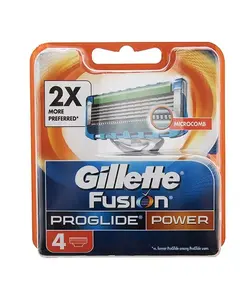تیغ یدک ژیلت مدل fusion proglide power بسته 4 عددی - فروشگاه اینترنتی ارشاک