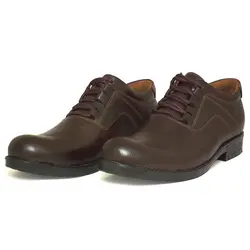 کفش مردانه چرم طبیعی مدل ALBERT قهوه ای