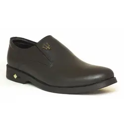 کفش مجلسی مردانه چرم طبیعی مدل MASERATI مشکی