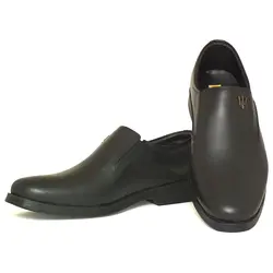 کفش مجلسی مردانه چرم طبیعی مدل MASERATI مشکی