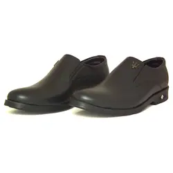 کفش مجلسی مردانه چرم طبیعی مدل MASERATI مشکی