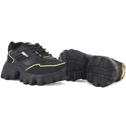 کفش اسپورت مدل PRADA مشکی زرد