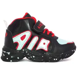 کفش اسپورت ساقدار مدل AIR مشکی قرمز