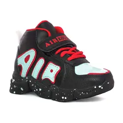 کفش اسپورت ساقدار مدل AIR مشکی قرمز