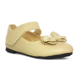 کفش دخترانه تخت مدل ماهان رنگ کرم