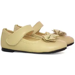 کفش دخترانه تخت مدل ماهان رنگ کرم