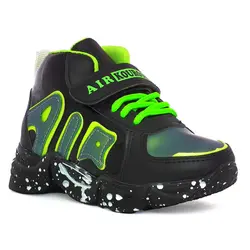 کفش اسپورت ساقدار مدل AIR مشکی سبز